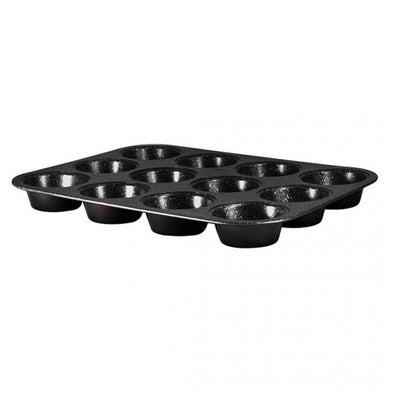 Collection Berlinger Haus Black Rose - Moule à muffins - 12 muffins - Revêtement en granit