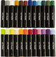 Pastels à l'huile Creativ company, l: 7 cm, épaisseur 11 mm, couleurs pastel, 24 pièces 1 boîte