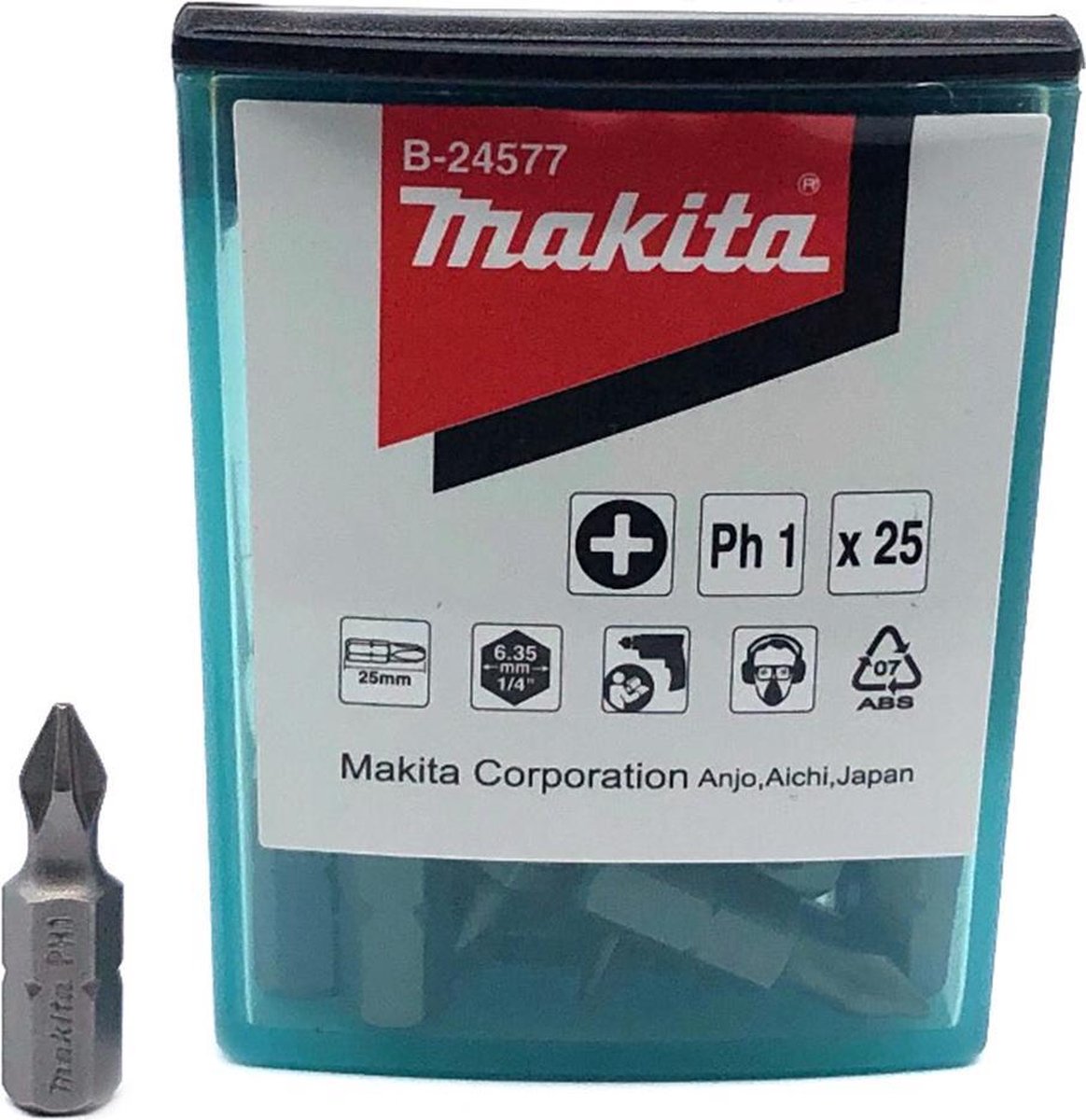 Makita accessoires embout de vis ph1x25mm - b-24577 b-24577