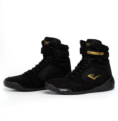 Everlast Elite 2 - chaussures de boxe - montantes - or noir (disponible en différentes tailles)