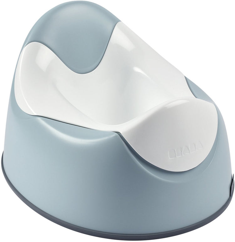 Pot ergonomique Béaba - bleu - confortable et pratique - facile à nettoyer
