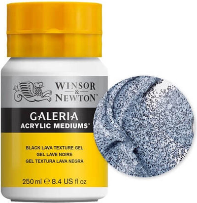 Winsor Newton Galeria peinture acrylique médium noir lave 250ml