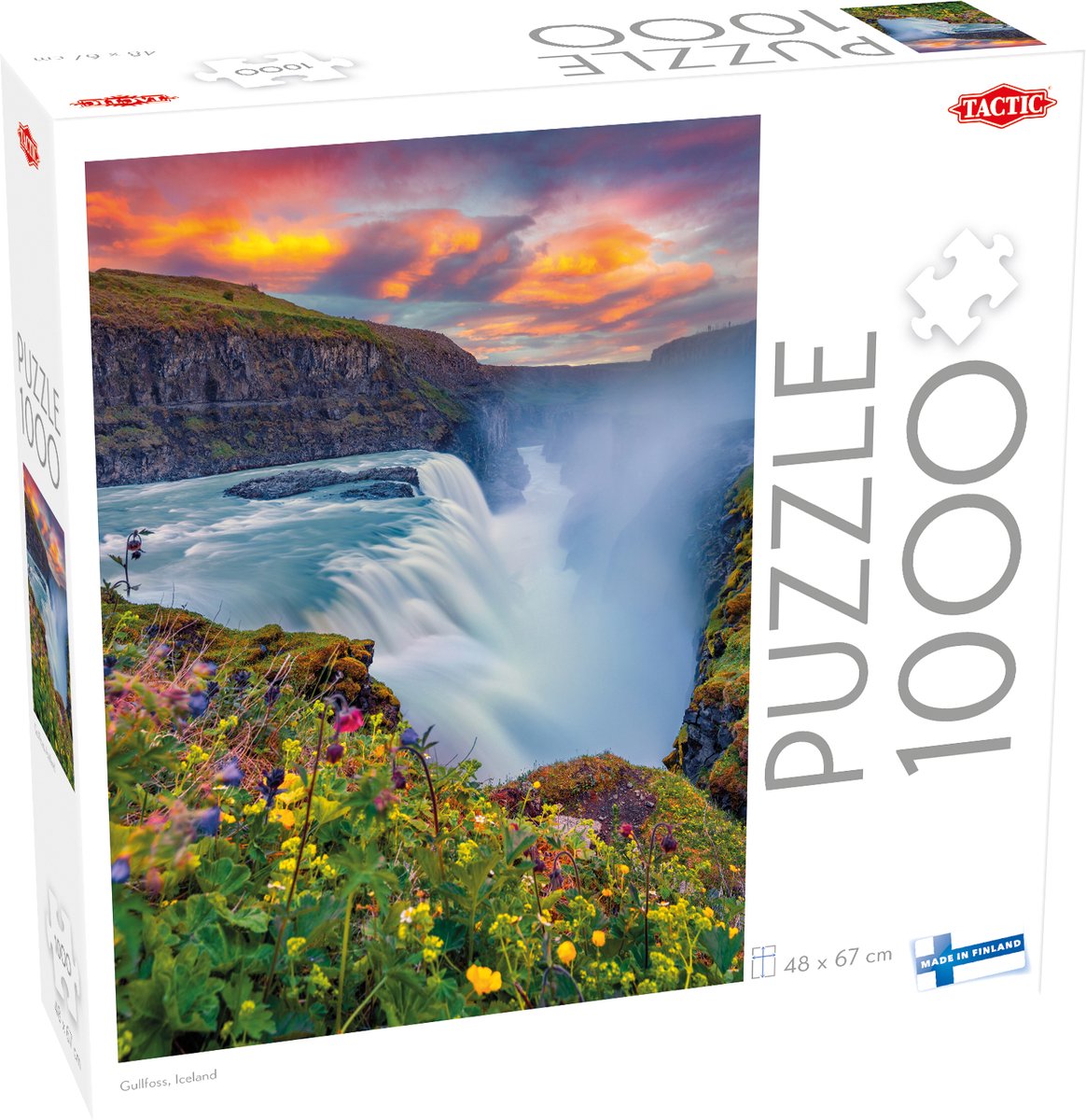 Puzzle tactique 1000 gullfoss, Islande - puzzle 1000 gullfoss, Islande