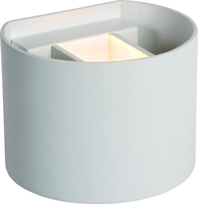 Lucide axi - spot mural salle de bain - LED - 2x3,5W 2700K - IP54 - angle d'éclairage réglable - blanc