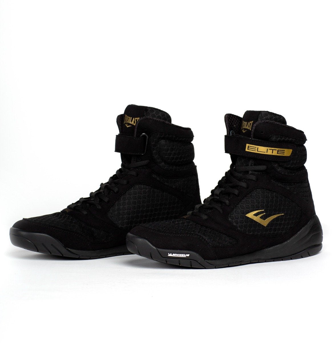 Everlast Elite 2 - chaussures de boxe - montantes - or noir (disponible en différentes tailles)