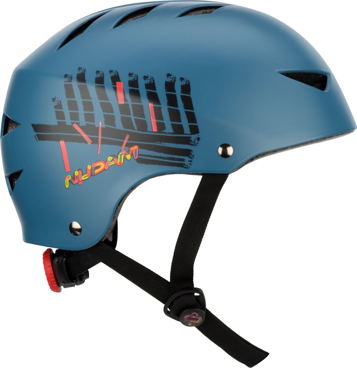 Casque de skate Nijdam - trottoir sentinelle - bleu noir - l