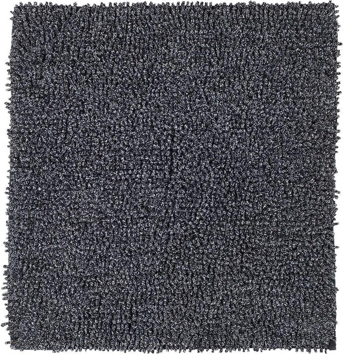 Tapis de bain Sealskin misto 60x60 cm - coton - noir
