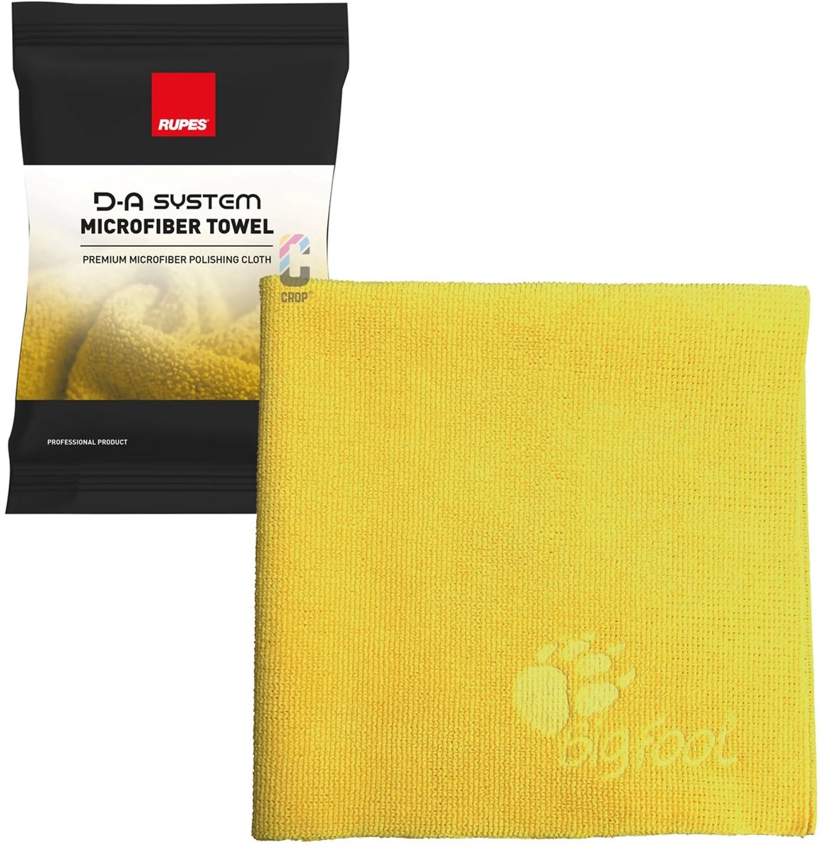 Rupes d-a chiffon en microfibre jaune - par pièce