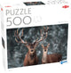Tactic noble cerf – puzzle – 500 pièces – cerf élaphe dans un paysage forestier – nature et faune – haute qualité scandinave