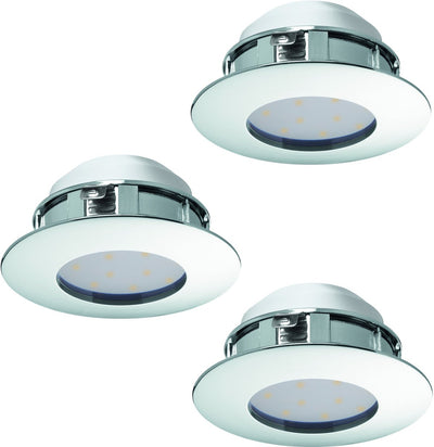 Eglo Pineda - luminaire encastré - 3 lumières - chrome