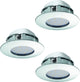 Eglo Pineda - luminaire encastré - 3 lumières - chrome