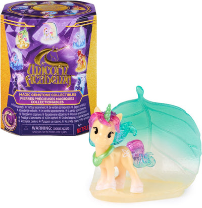 Académie de la Licorne - Licorne à collectionner avec figurine surprise magique en pierres précieuses - Jouets Licorne - Ensembles de jeu
