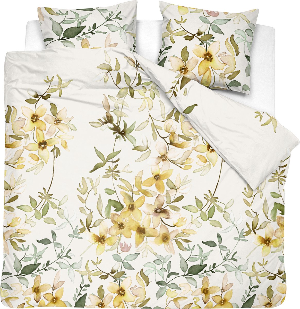 Cendrillon - merveille - housse de couette - coton - 200x200 220 cm + 2 taies d'oreiller 60x70 - jaune