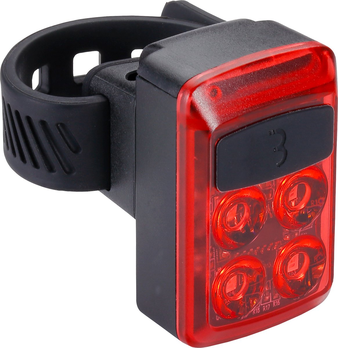Bbb Cycling Slide Feu arrière vélo - Éclairage de vélo Feu arrière rechargeable USB - 50 lumens - Éclairage de vélo étanche - Longue durée de vie de la batterie - BLS-236