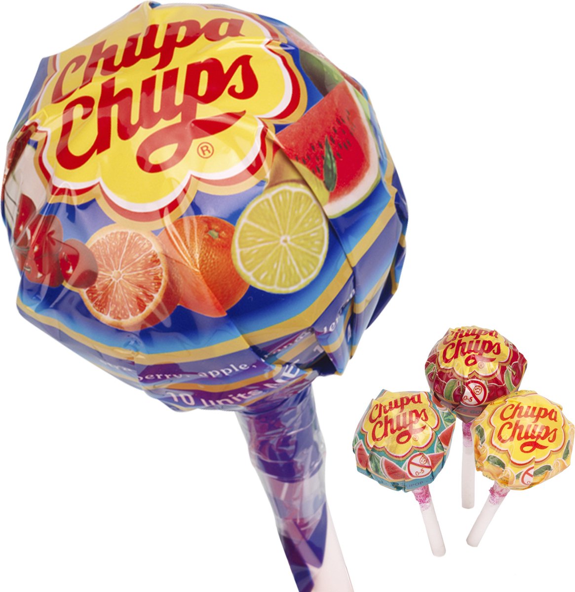 Chupa chups mini megachups - bonbons - 1x10 pièces