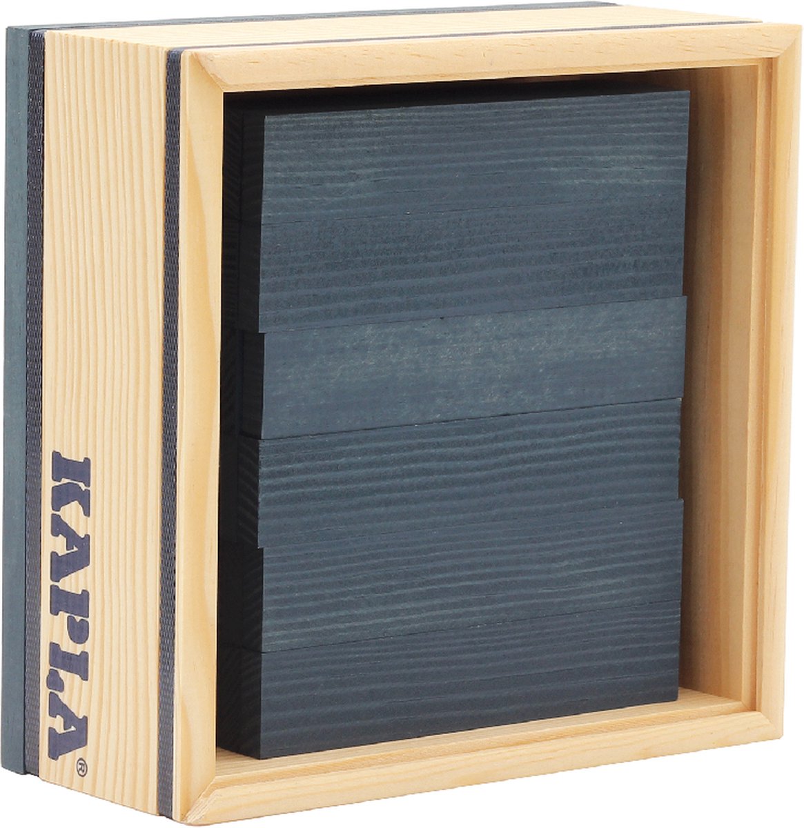 Kapla - couleur - jouets de construction - bleu foncé - 40 planches