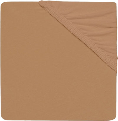 Jollein - drap-housse bébé jersey (biscuit) - coton - drap-housse berceau - 75x95cm