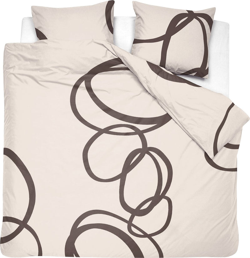 Cendrillon - studio - housse de couette - coton - 200x200 220 cm + 2 taies d'oreiller 60x70 - ivoire