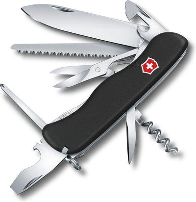 Couteau suisse Victorinox outrider noir - 14 fonctions - noir
