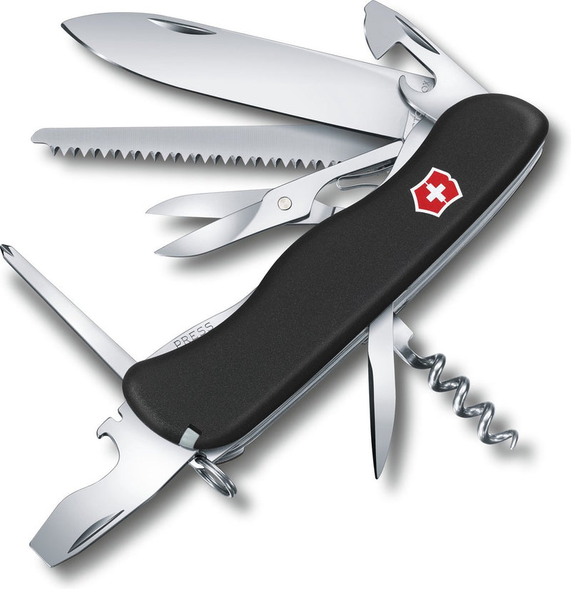Couteau suisse Victorinox outrider noir - 14 fonctions - noir