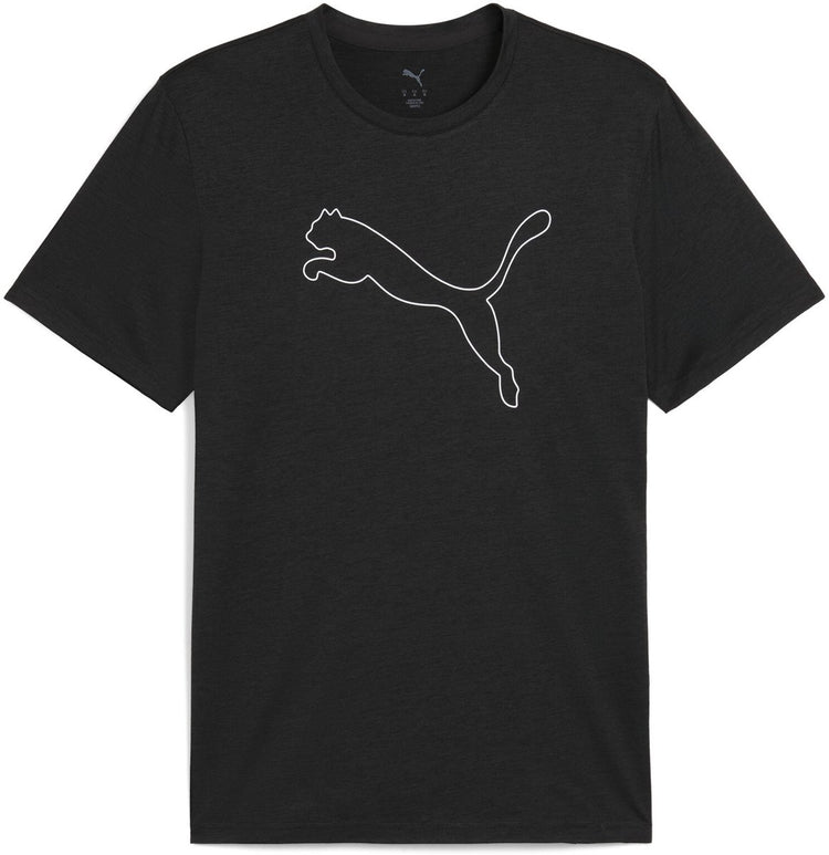 Puma m tad essential heather cat tee (cf large cat) chemise de sport homme - noir chiné