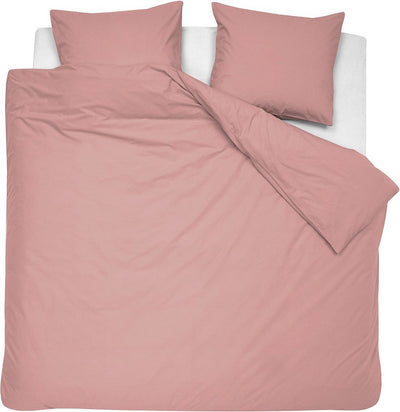 Housse de couette week-end Cendrillon - double - coton - lits jumeaux - 240x200 220 cm - rose + 2 taies d'oreiller 60x70