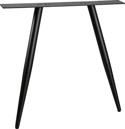 Woood tablo pied 2 positions conique 1 pièce - métal - noir - 72x79x10