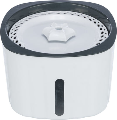 Trixie Boire Fountaine Fleur Plastic White Gris Gris