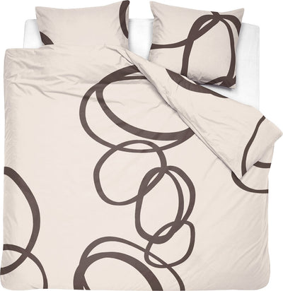 Cendrillon - studio - housse de couette - coton - 260x200 220 cm + 2 taies d'oreiller 60x70 - ivoire