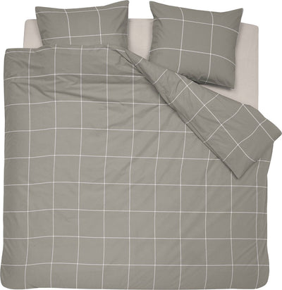 Cendrillon robyn - housse de couette - satin - 240x200 220 cm - taupe + 2 taies d'oreiller 60x70