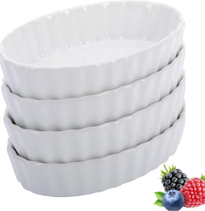 Westmark plats ovales 4 pièces blanc