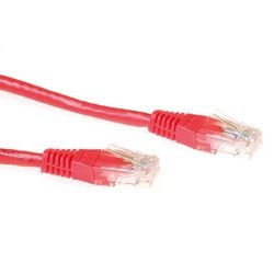 Câble patch UTP Cat6 ACT IB8500 rouge