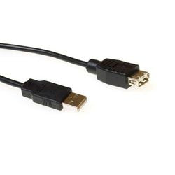Act USB 2.0 A mâle - USB-A femelle noir 3 m