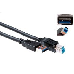 Câble USB acte SB3019 noir