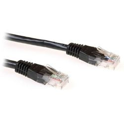 Câble patch Act black 1 m u utp cat6 avec connecteurs rj45