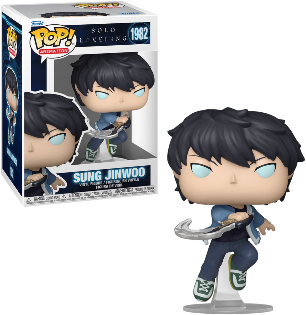 Funko solo leveling chanté jinwoo (chase edition möglich) figurine en vinyle 1982 pop unisexe ! - neutre - standard