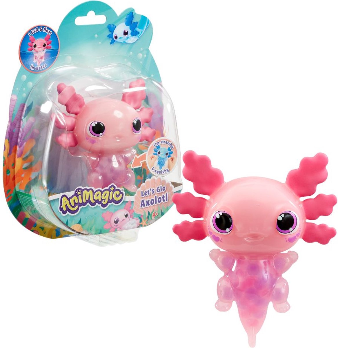 Axolotl animagique Goliath - rose