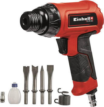 Burin pneumatique Einhell tc-pc 45 - 1,2 j - incl. Jeu de 4 burins (120 mm)