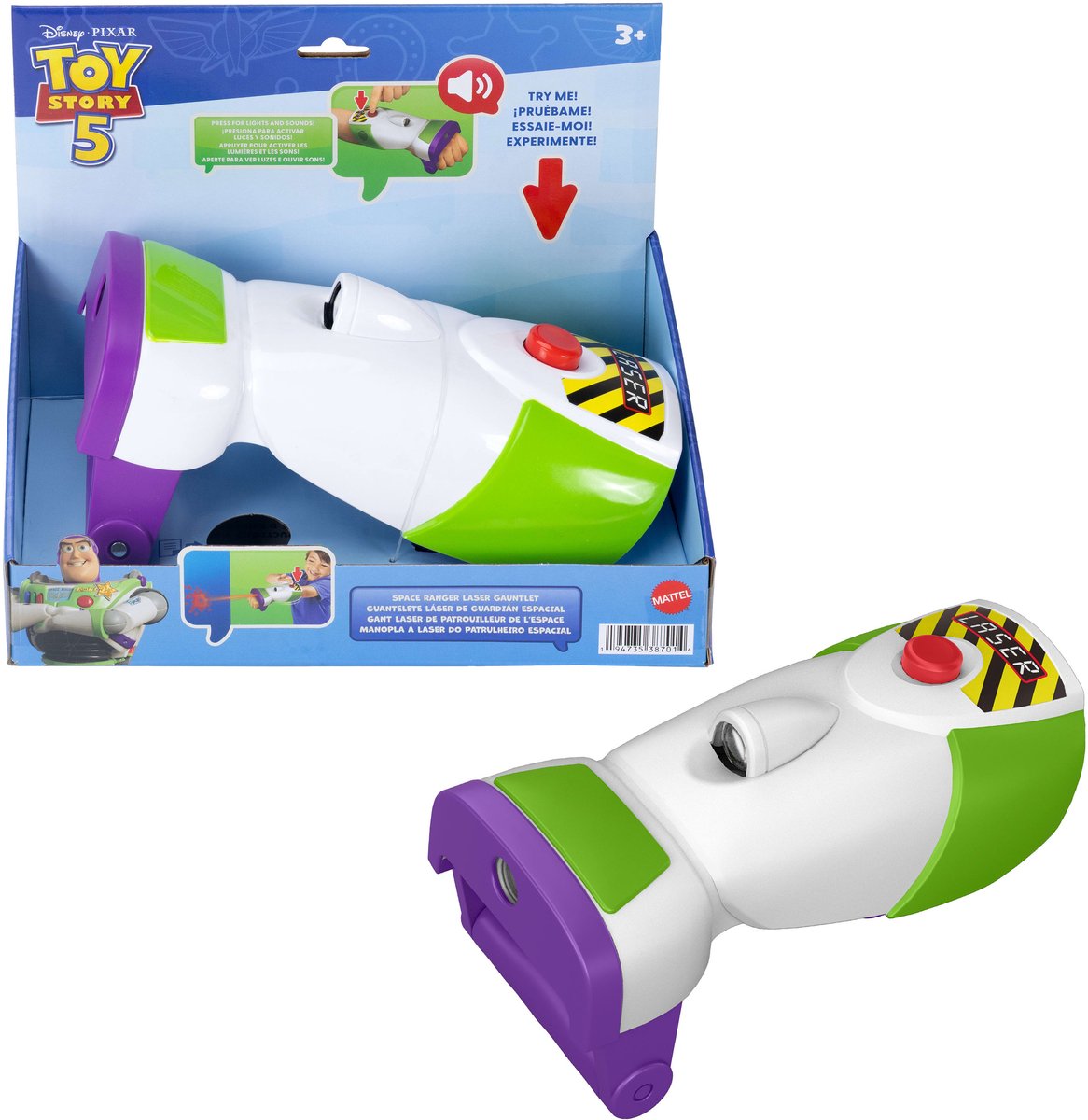Mattel Disney et Pixar Toy Story 5 Command Blaster - Figurine de jeu de rôle pour enfants
