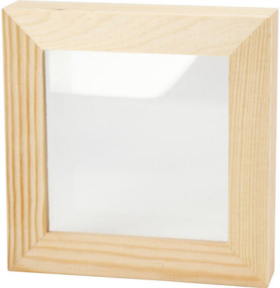 Cadre 3D Creativ company avec verre, D : 2,5 cm, taille 12,3x12,3 cm, 1 pièce
