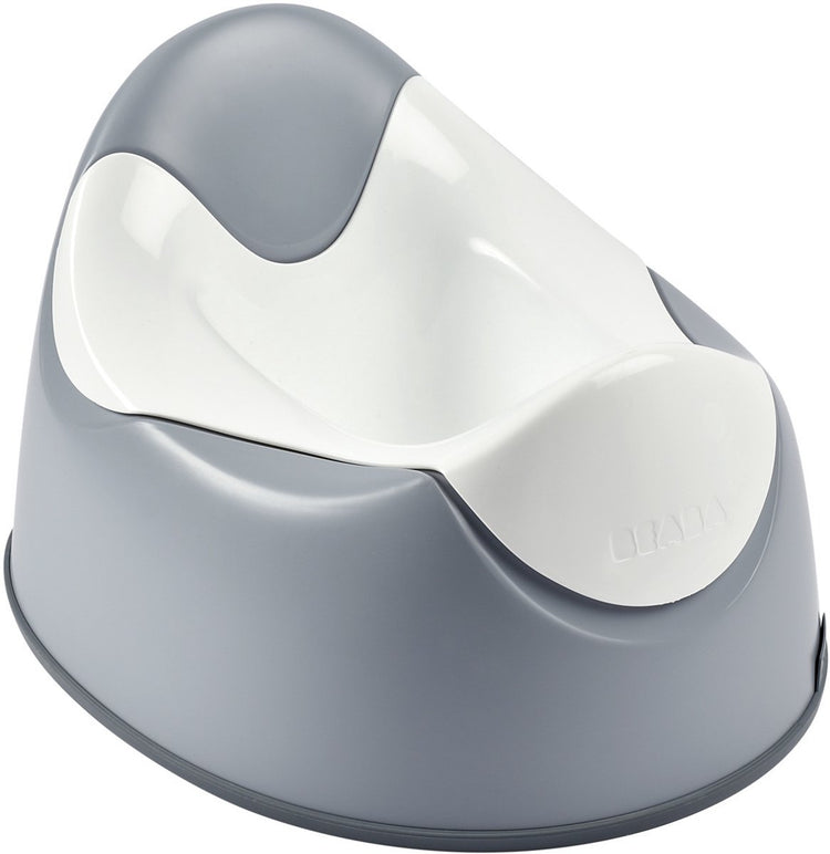 Pot ergonomique Béaba - gris - confortable et pratique - facile à nettoyer