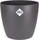 Elho brussels round 20 - pot de fleur d'intérieur - 100% plastique recyclé - ø 20,0 x h 18,7 cm - anthracite