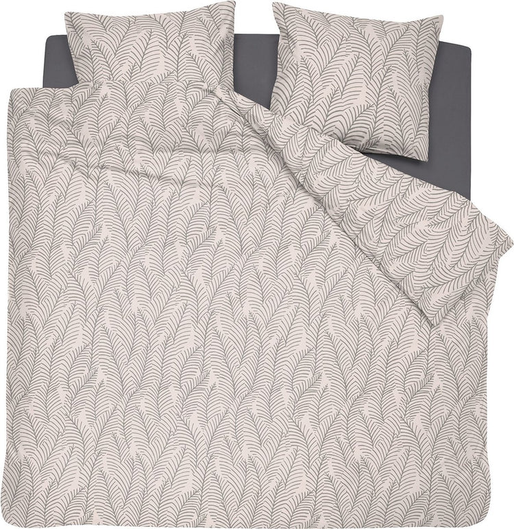 Damai bellezza - housse de couette - satin - 200x200 220 cm - crème + 2 taies d'oreiller 60x70