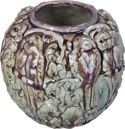 Vase collection Hd oiseaux faïence 22x22x19,5cm