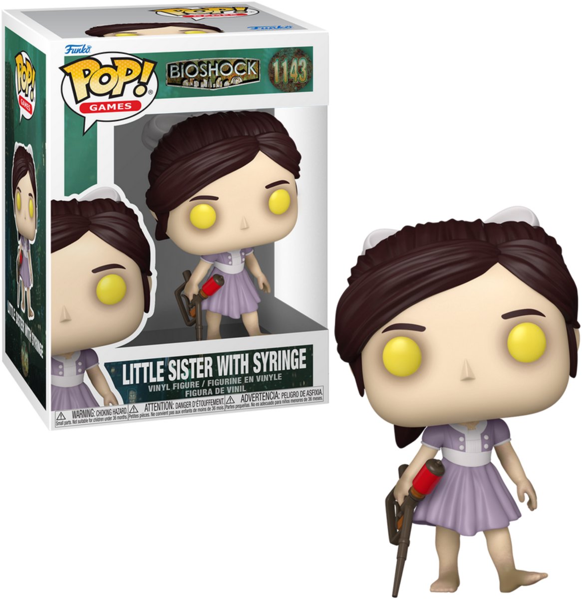 Funko-pop ! jeux : bioshock - petite soeur avec seringue #1143