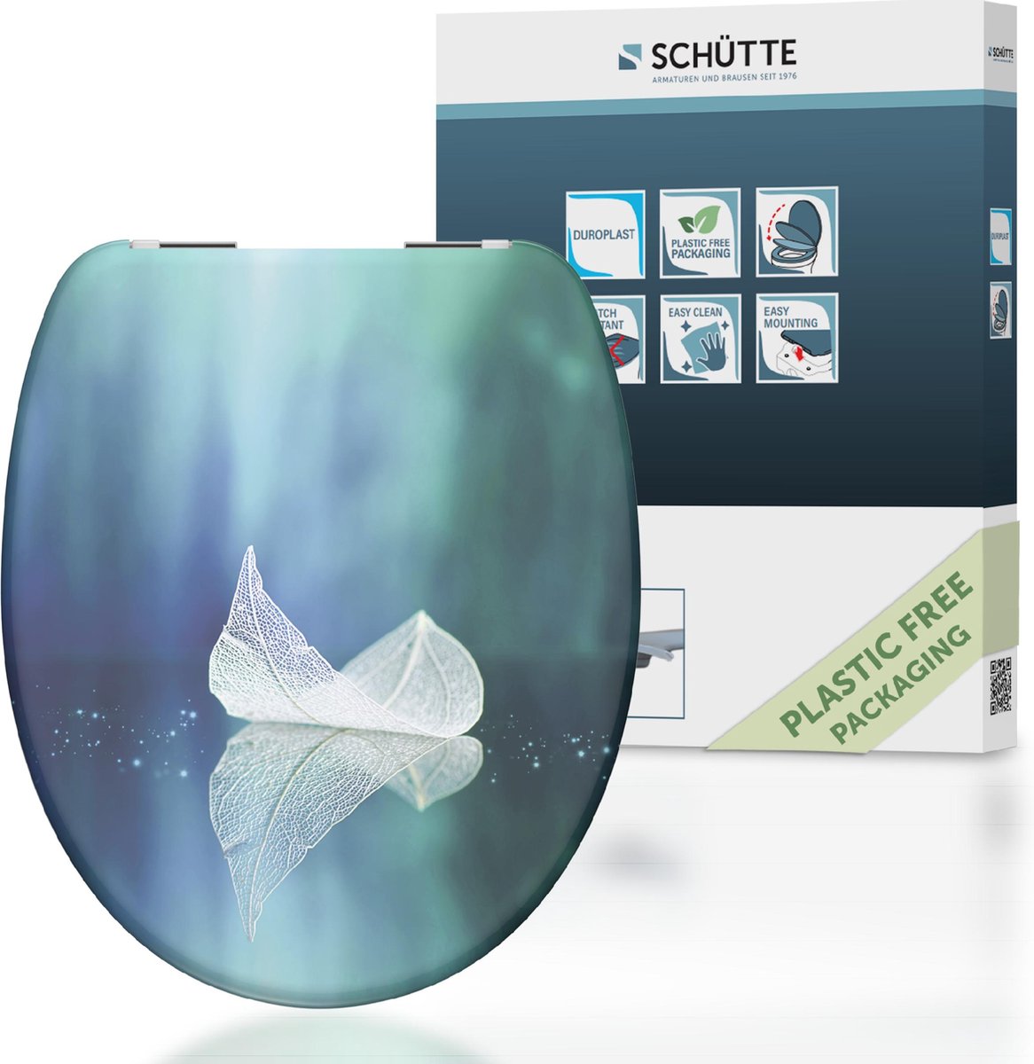 Schütte Schütte Toilet Selt avec feuille tombée en bouche douce