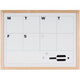 Agenda semainier bi bureau cadre pin blanc