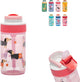 Gourde Kambukka Lagoon pour enfants 400 ml Diva Dogs - avec paille intégrée - Gourde pour enfants - Gobelet pour l'école