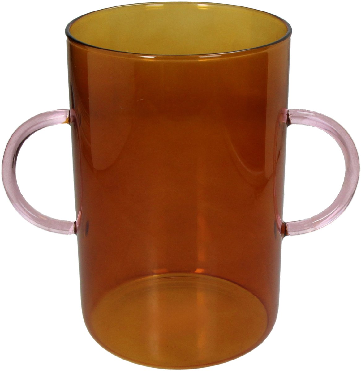 Vase collection Hd verre ambre 24,5x15x23cm