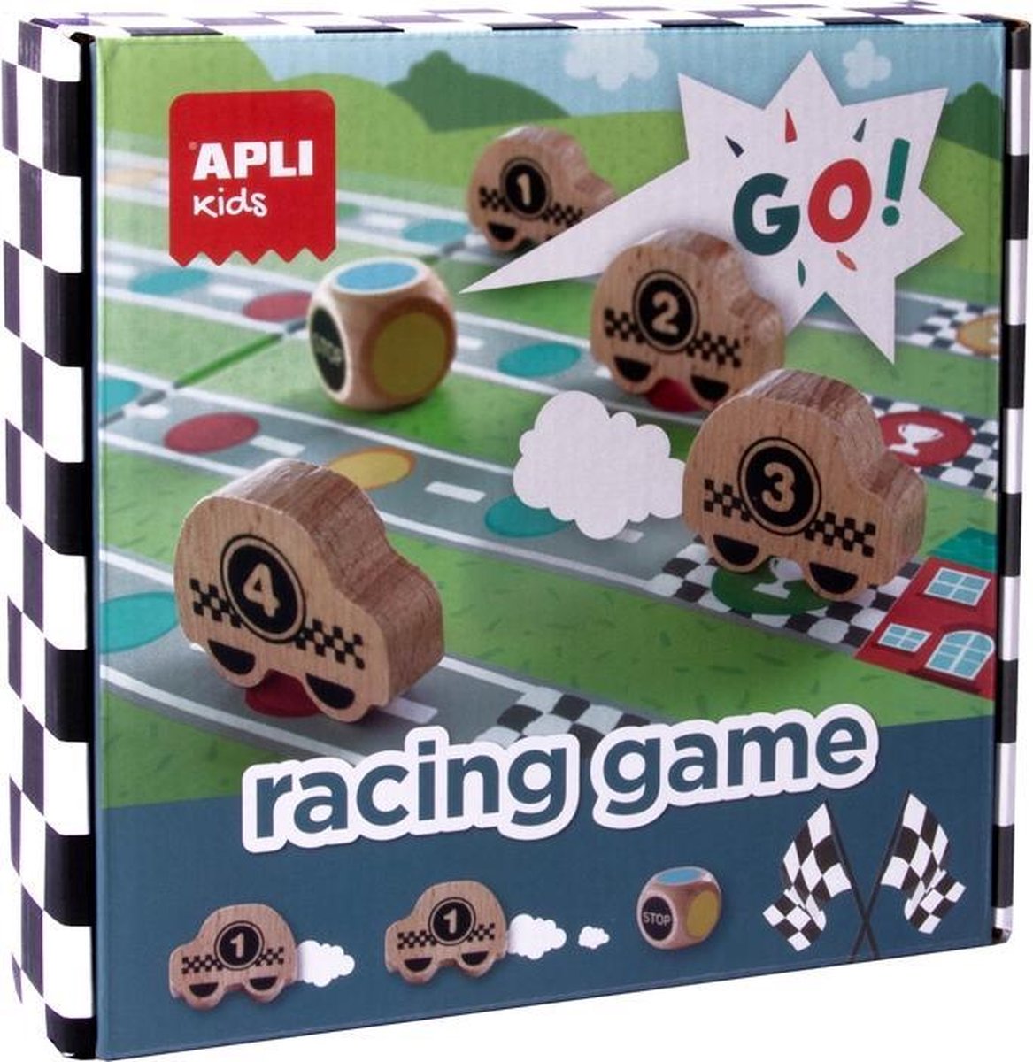 Jeu de société de course pour enfants Apli